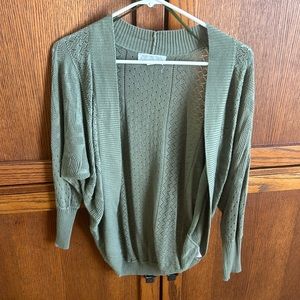 Olive green cardigan
